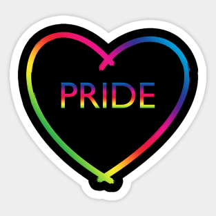 Pride Love heart Sticker